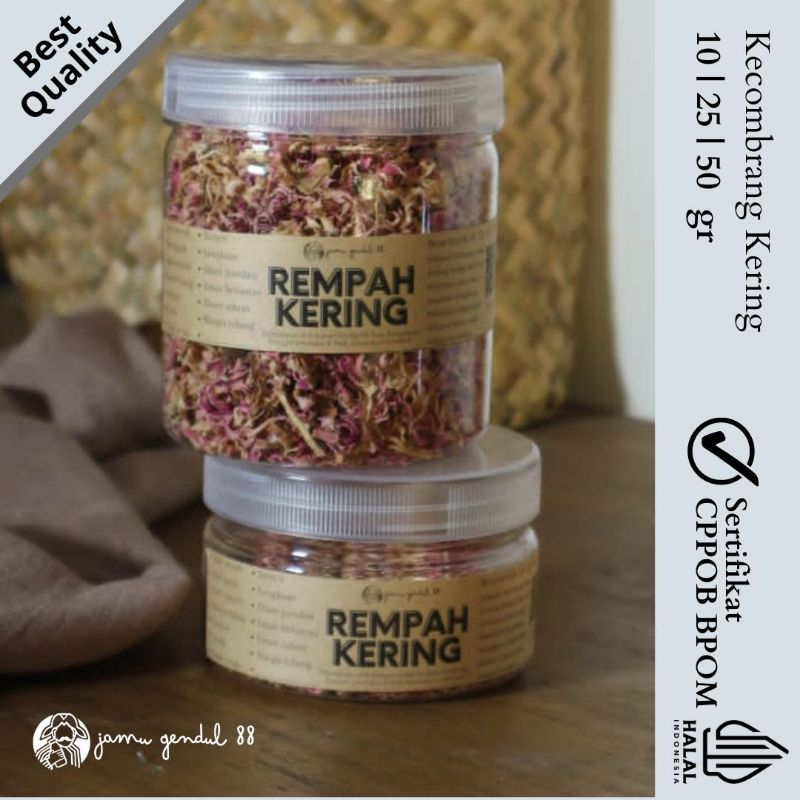 

Bunga Kecombrang Iris Kering - Dried Torch Ginger - Rempah Kering by Jamu Gendul 88 Sudah BPOM dan Halal