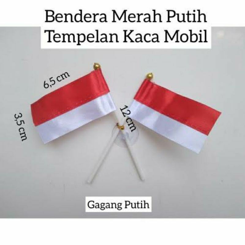 bendera indonesia merah putih tempel kaca mobil bendera indonesia Hut Ri