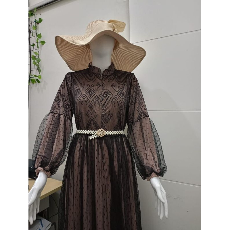 GAMIS YUNA | DRES BROKAt | GAMIS TILE POLKA