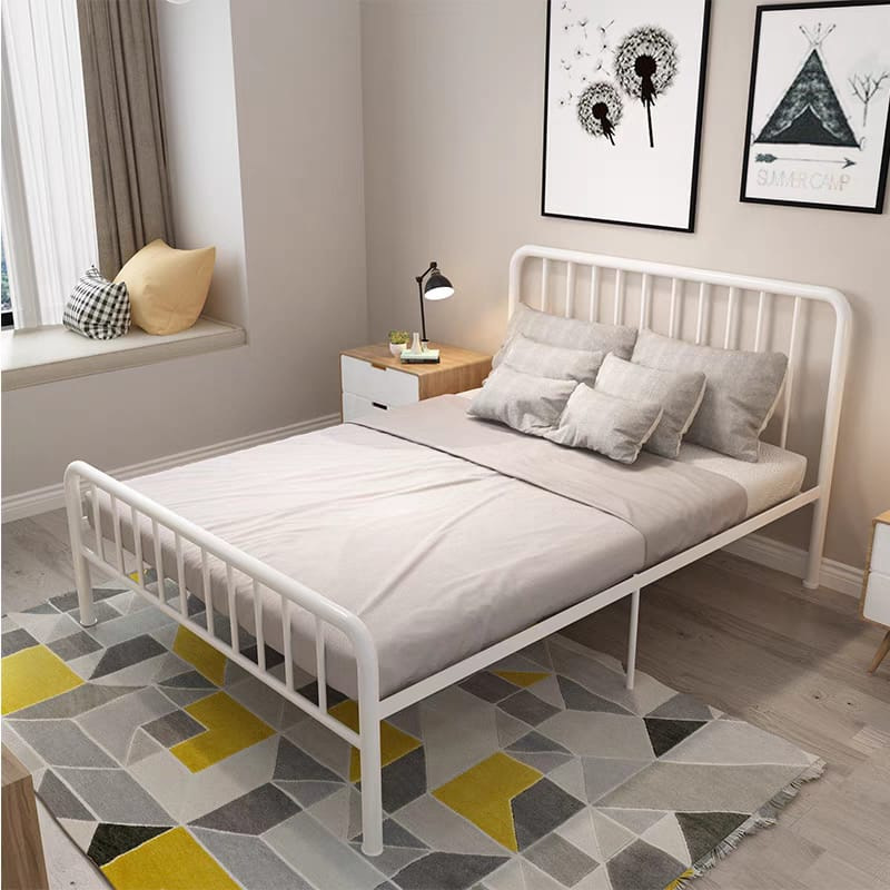 Pabrikfurniture Dipan Tempat Tidur Dipan Kasur 180x200cm Ranjang Kasur Besi Minimalis