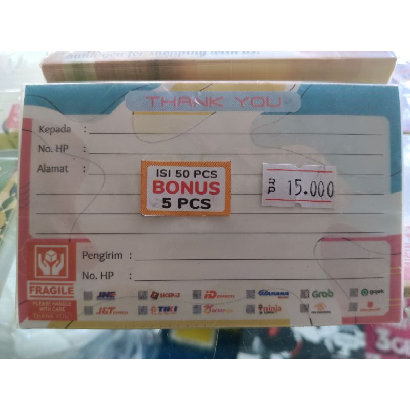 

STIKER LEBEL PENGIRIMAN