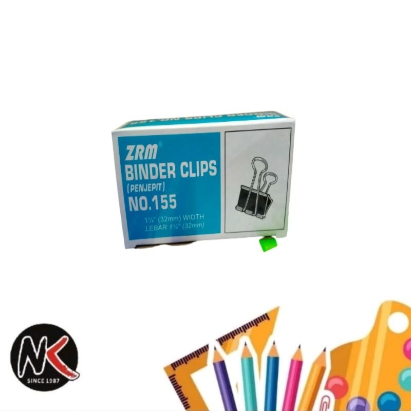 

Binder Clip/Clips/Klip Penjepit Kertas No. 155