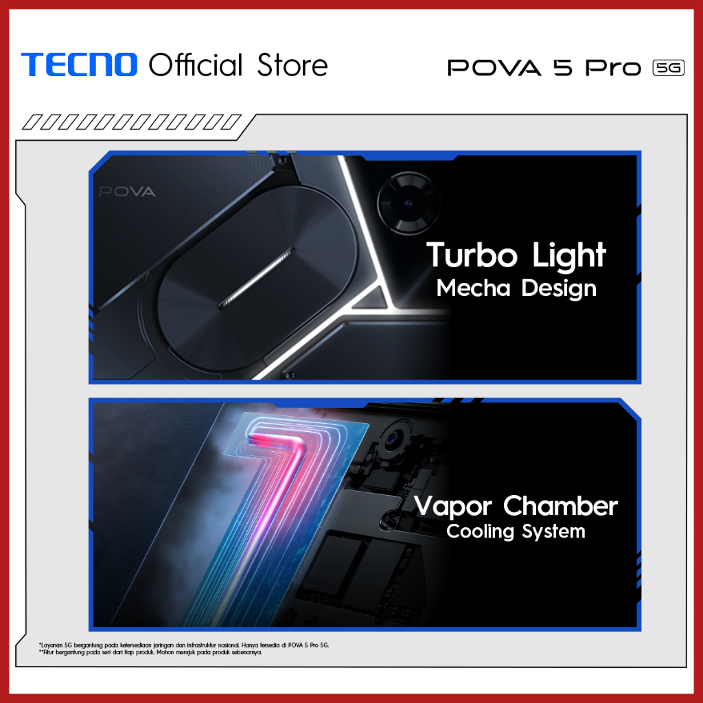 TECNO POVA 5 Pro 5G – Dimensity 6080 5G, 8+8GB*+256GB, 68W Super Fast Charging+5000mAh, 120Hz+6,78
