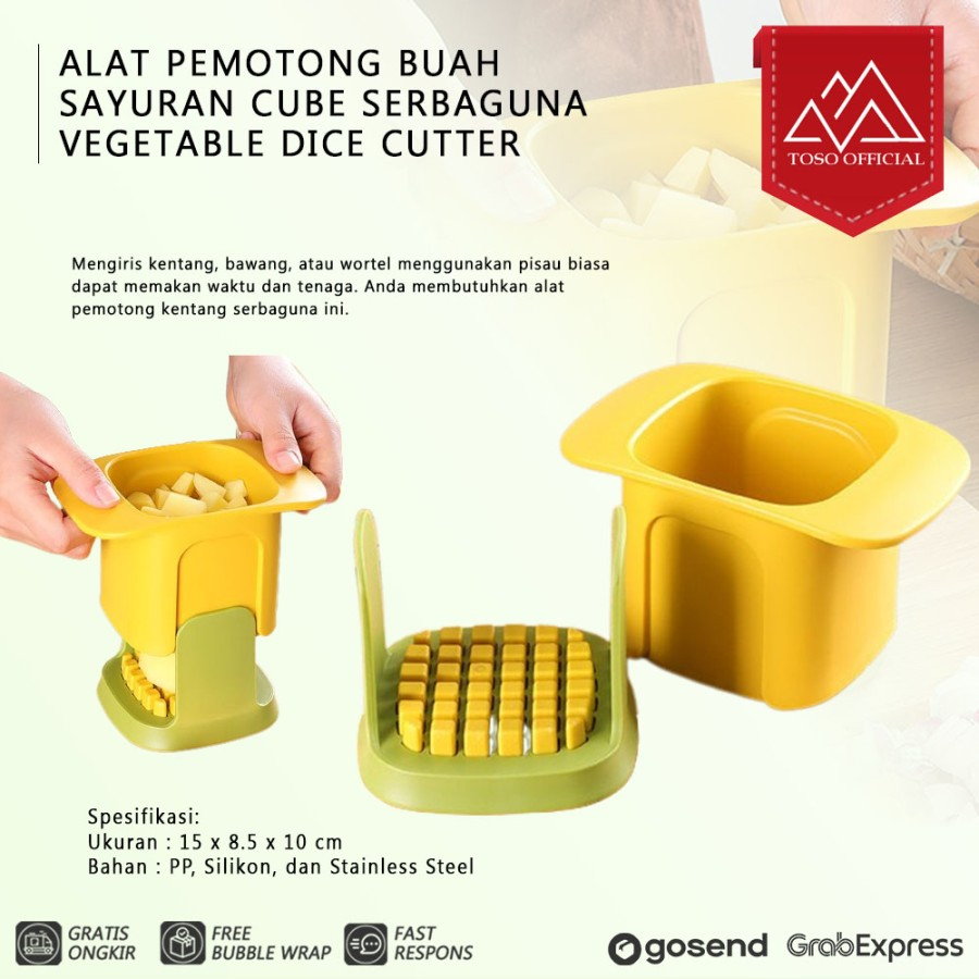 CHOPPER PISAU PEMOTONG KENTANG BAWANG BUAH SAYURAN VEGETABLE CUTTER