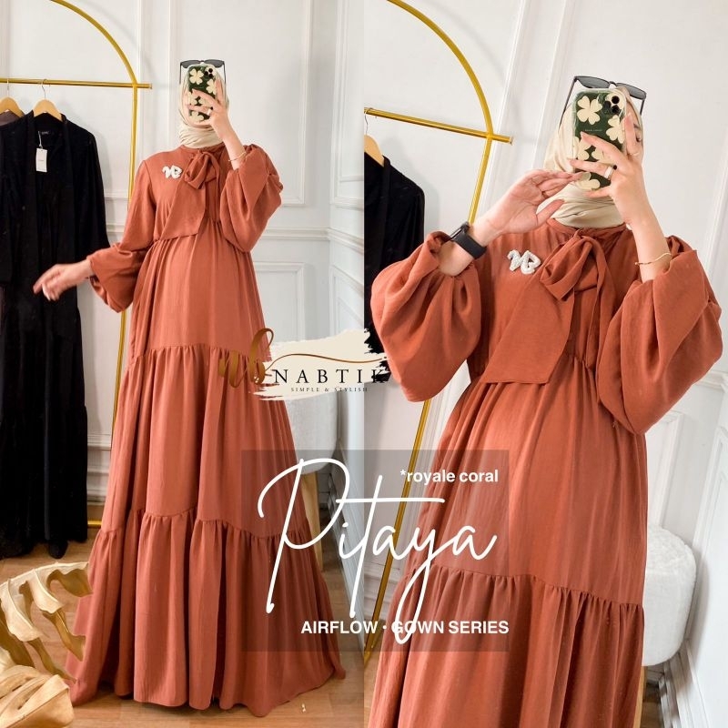 NEW GAMIS GOWN SERIES // FAB AIRFLOW // PITAYA GOWN DRESS ORI NABTIK