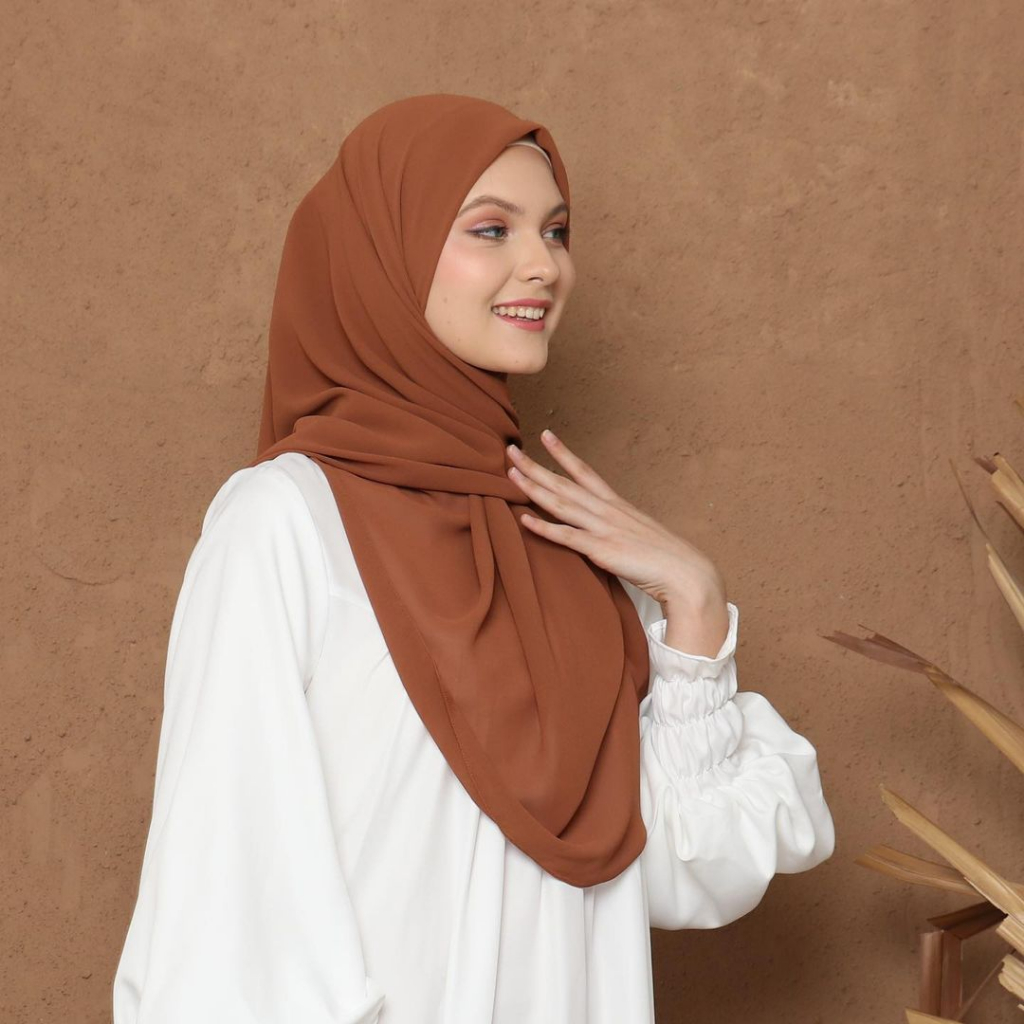 hijab segiempat voal curve/hijab premium/hijab segiempat malay/Kerudung segiempat curve malay/hijab 