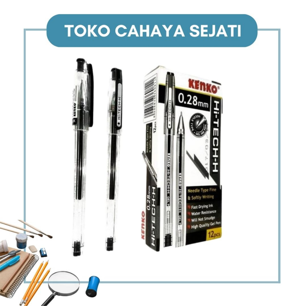 

Pulpen / Pen / Pena / Ballpoint Gel - Kenko Hi-Tech 0.28 mm