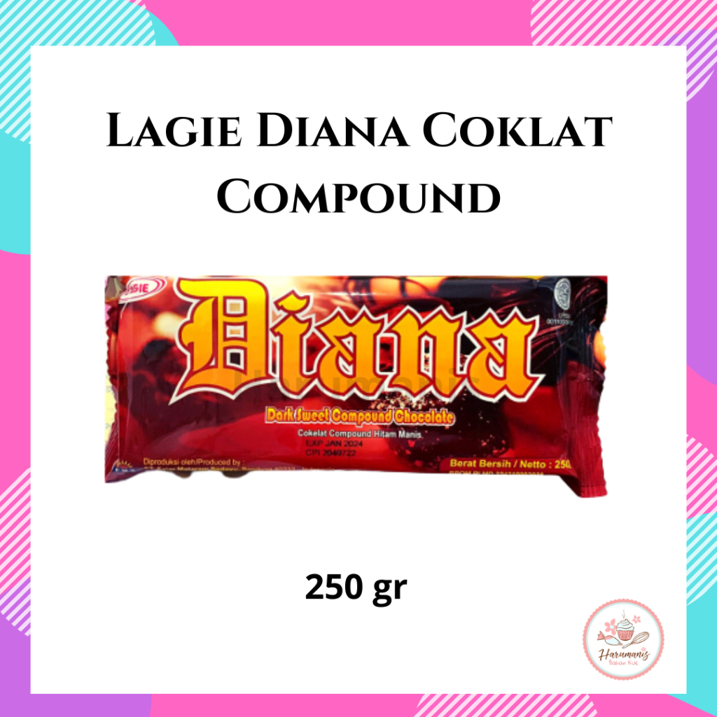 

Lagie Diana Dark Coklat Blok Compound 250gr