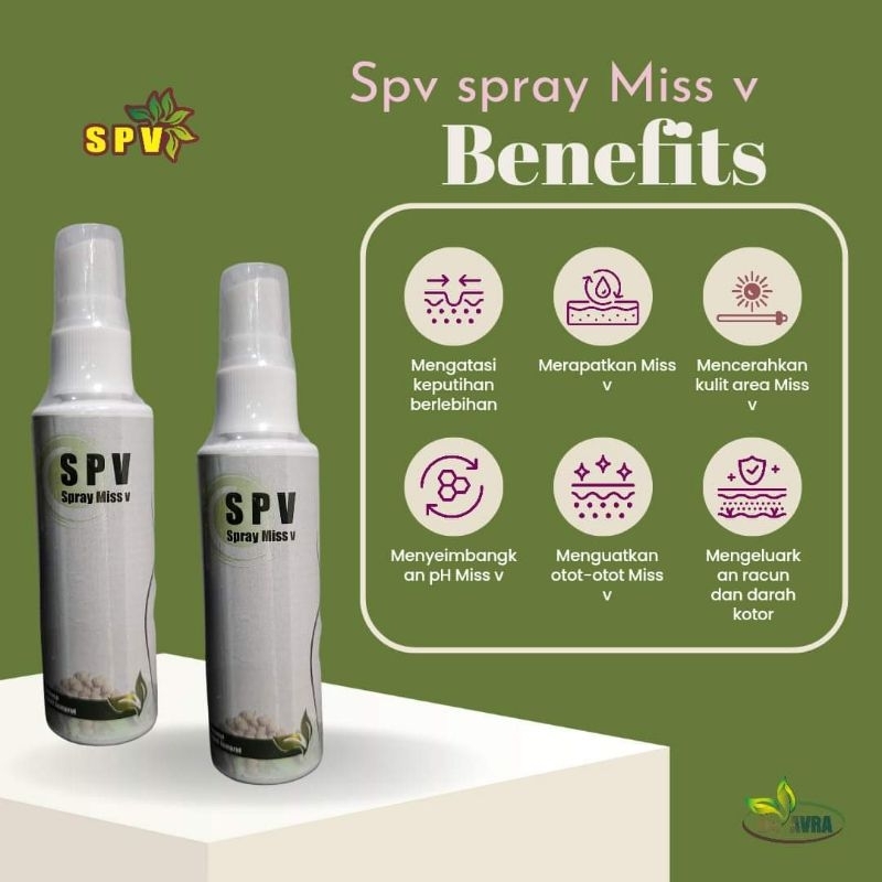 Spray SPV Miss V BPOM KEMASAN TERBARU/SPRAY MISS V/SPRAY RAPET/SPRAY KEPUTIHAN/SPV SPRAY