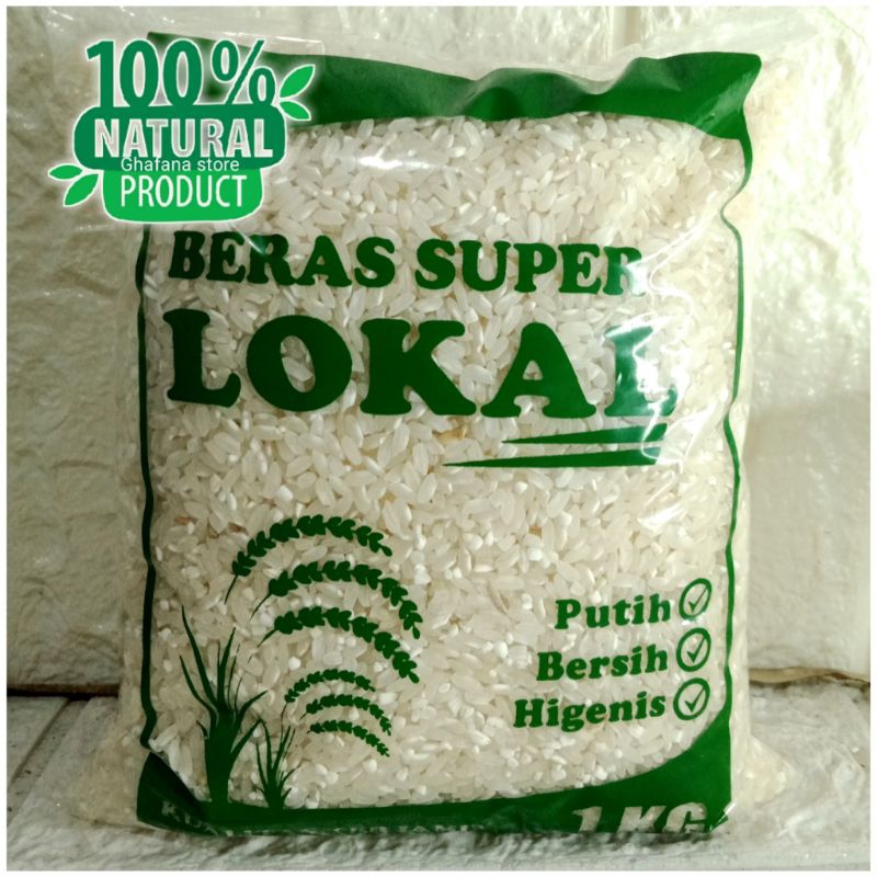 

Beras super 1 liter, beras lokal bersih alami original