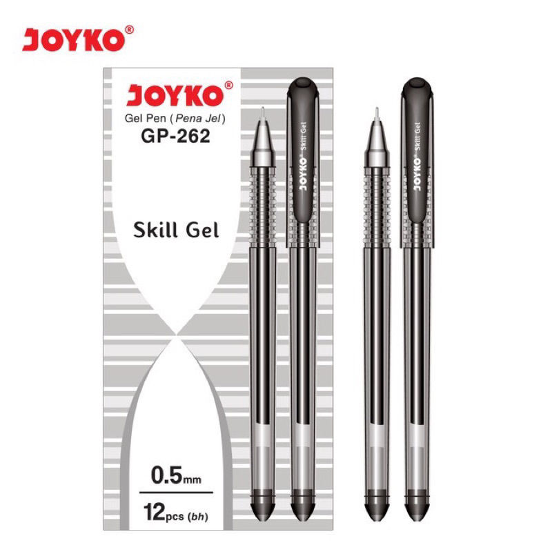 

Gel Pen Pulpen Pena Joyko GP-262 Skill Gel 0.5 mm pena tinta joyko warna hitam