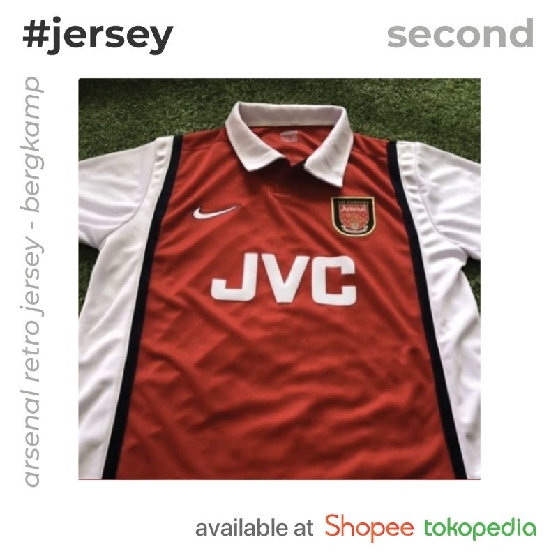 Jersey Arsenal 98/99 JVC Bergkamp