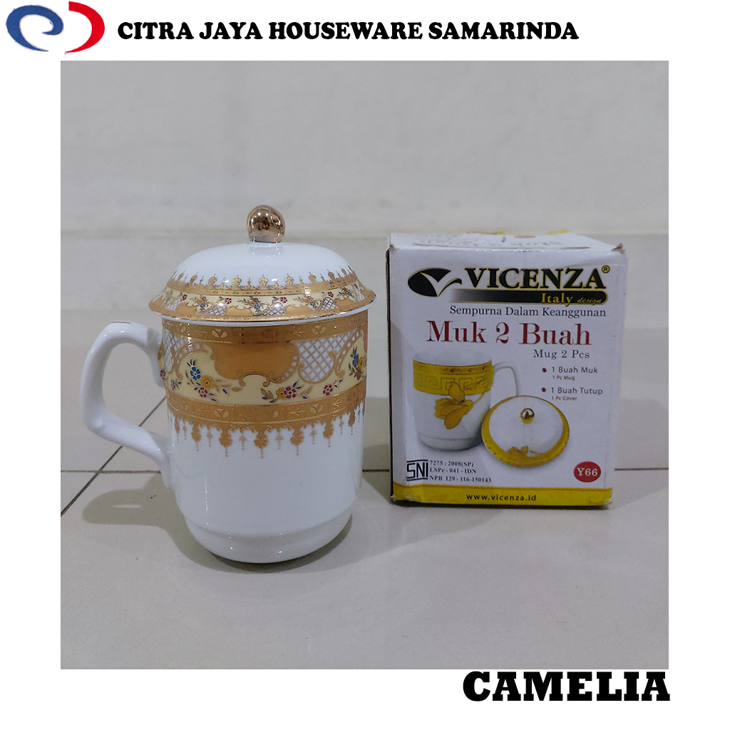 Gelas/Mug + Tutup Vicenza Y-66