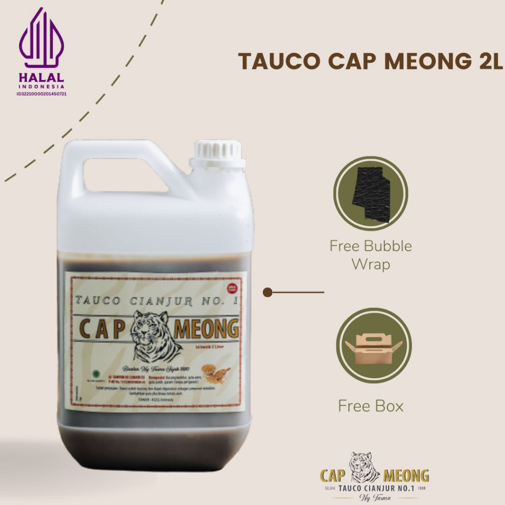 

Tauco Cap Meong Nyonya Tasma isi 2 Liter | TAUCO NO.1 ASLI CIANJUR