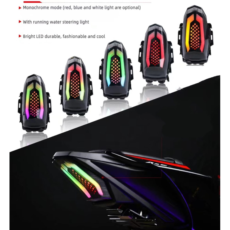 lampu stop R15V4 R15V3 shark power new model R15V3 R15V4/R15M RGB MAGNET CONTROL NEW SERIES