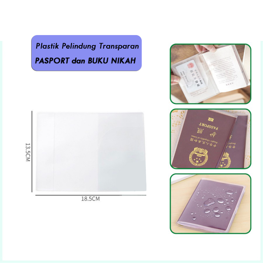 

Sampul Transparan sepasang Buku Nikah - isi 2pcs Plastik