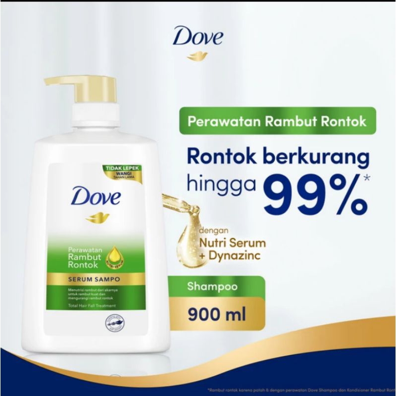 Dove serum shampoo perawatan rambut rontok