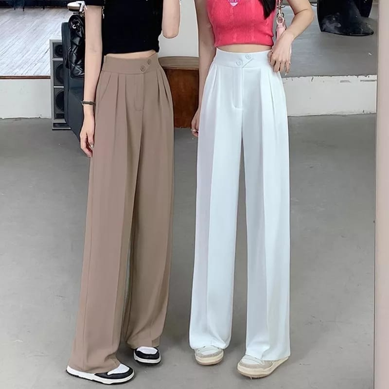 CELANA SCUBA  893  / CELANA KULOT KANCING / CELANA KULOT WANITA/ FASHION KOREA