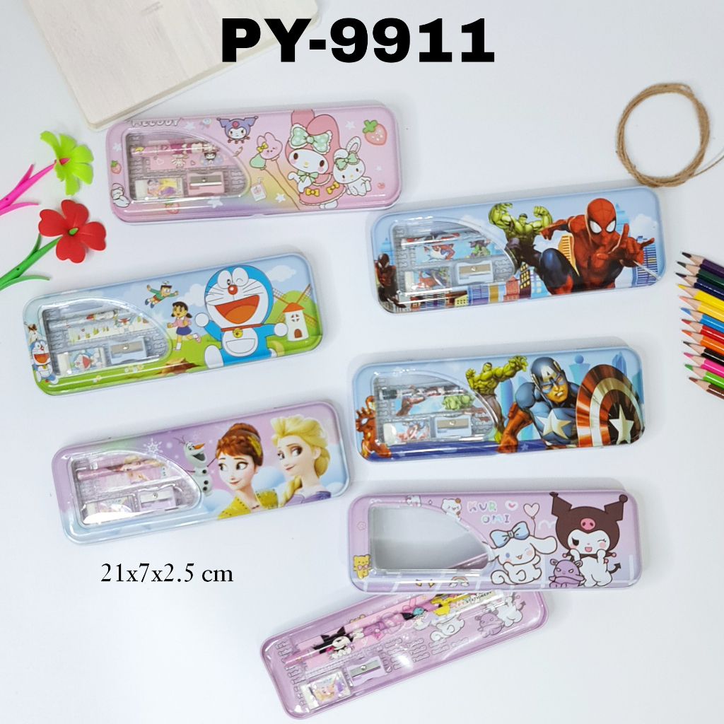 

SOS Kotak Pensil Kaleng Set 2 Susun 7x20 Tipe A / Tempat Pensil / Pensil Case/Tepak