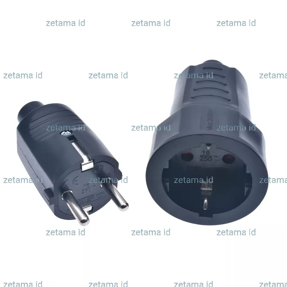 Steker Karet / Colokan Listrik Anti Air Karet Philmax
