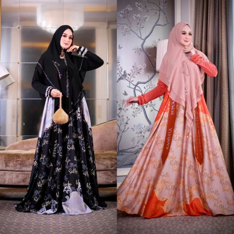 [KAMEELA HIJABKU] GAMIS SYARI / DRESS SET DRESS HAFSA RADDIN BY. Kameela hijabku