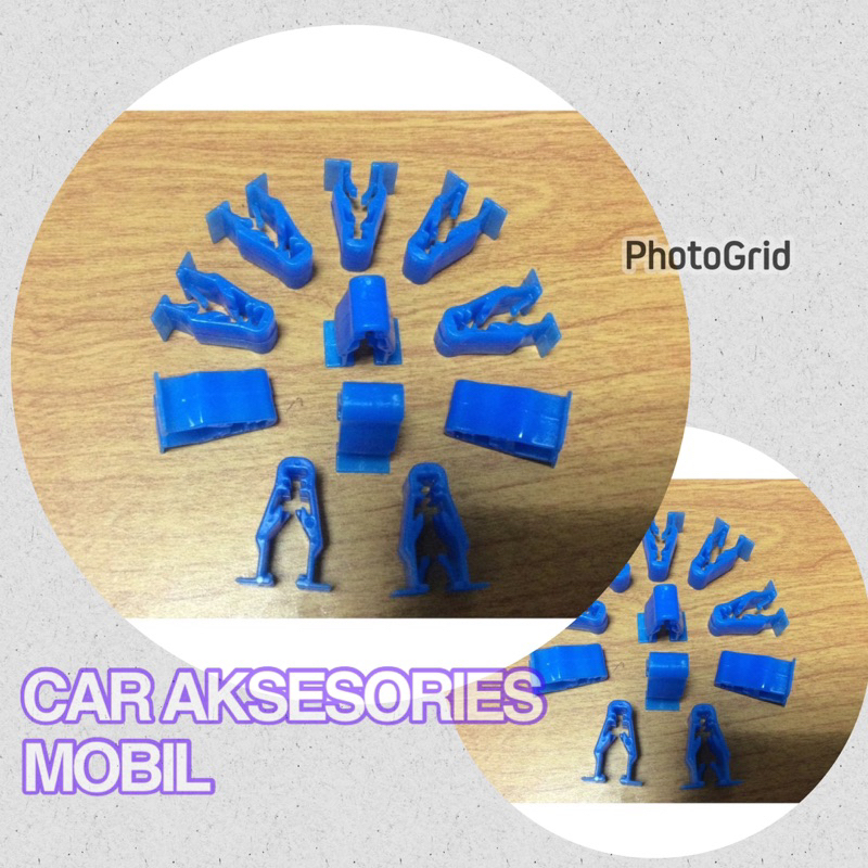 Kancing klip body motor klip biru Kancing body motor