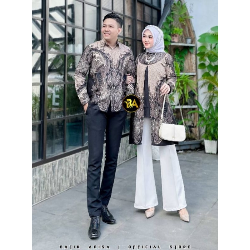 Couple Batik Keren Baju Couple Pasangan Couple Tunic dan Kemeja Jumbo
