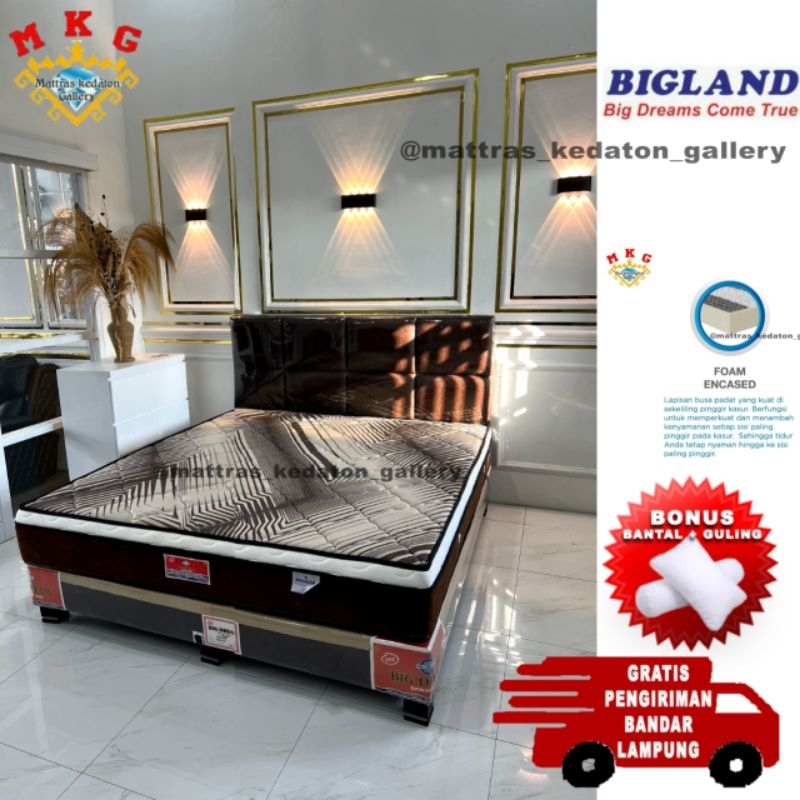 Bigland Springbed Superstar plustop set original 120 160 & 180 - Matras kasur di bandar lampung