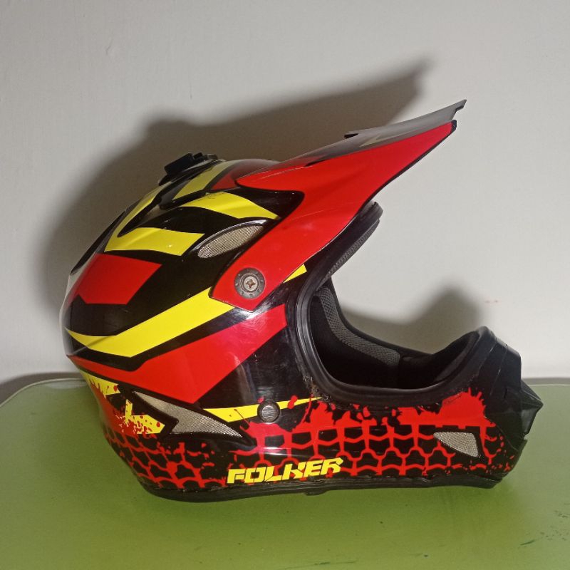 Helm Full Face MTB Downhill Enduro Folker fullface bukan fox leatt tld 661