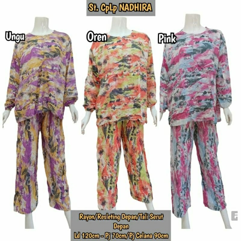 pajamas batik / piyama batik /pajamas busui / babydoll batik lengan panjang / setelan wanita muslima