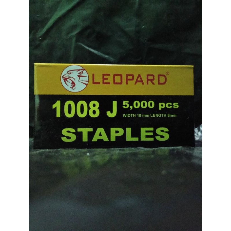 

staples 1008j leopard / paku tembak angin 1008 j leopard / airnails leopard 1008j isi 5000pcs