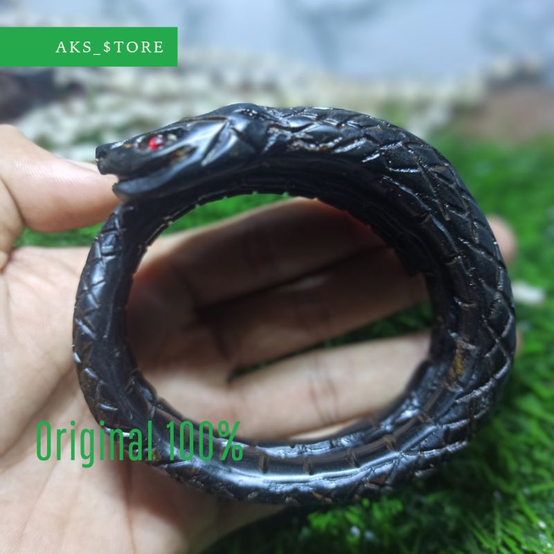 GELANG AKAR BAHAR UKIR ULAR LILIT 3 zize jempol up