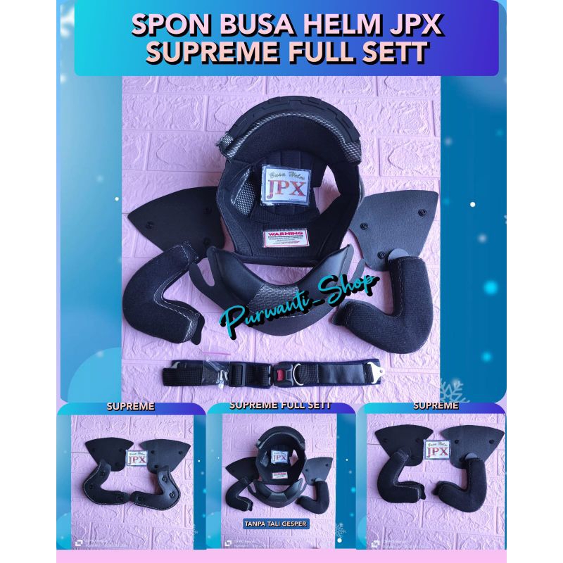 Spon Busa Helm Half Face  Jpx Supreme Full Sett
