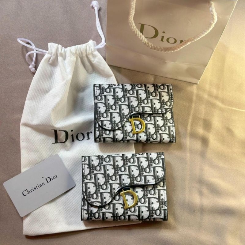 BLACK WALLET DIOR / DOMPET MINI DIOR / DOMPET DIOR ORIGINAL TERMURAH