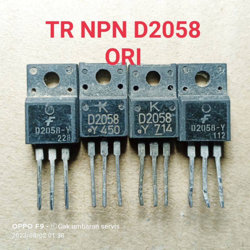 TRANSISTOR : D 2058  CABUTAN ORIGINAL BY PRODUK MONITOR
