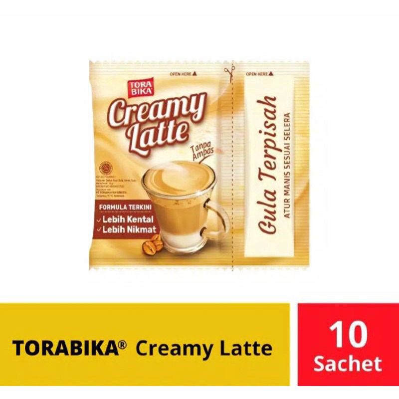 

TORABIKA CREAMY LATTE KOPI COFFE RENTENG ISI 10X25GR