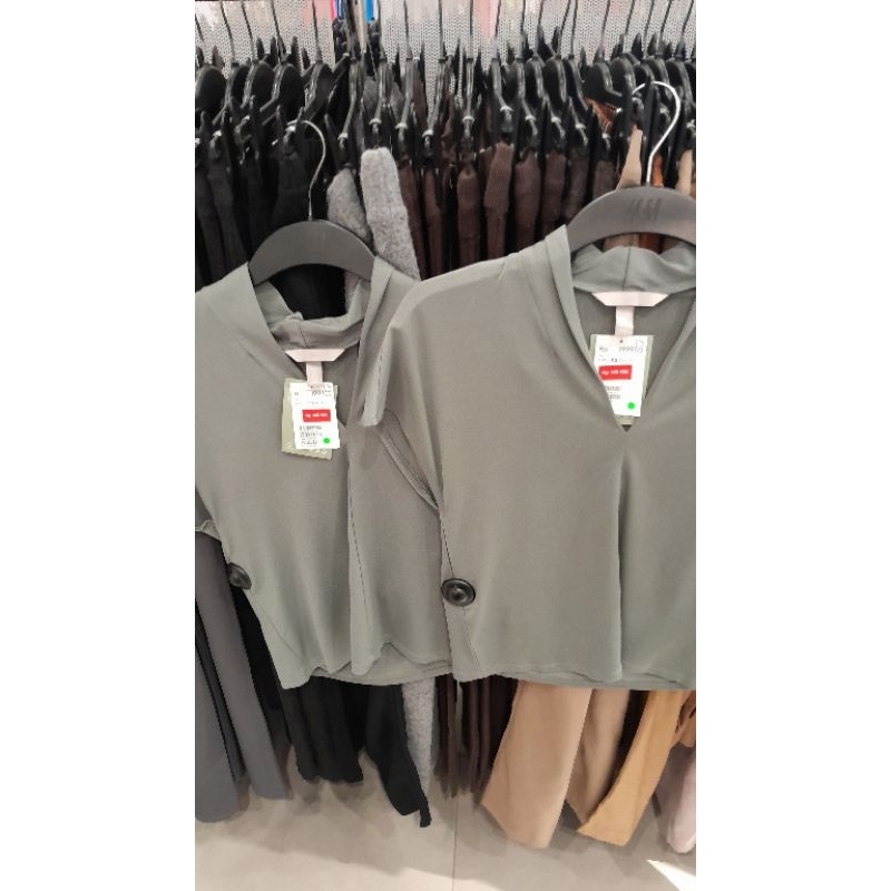 [SHOPEE LIVE] baju kaos hm atasan abu