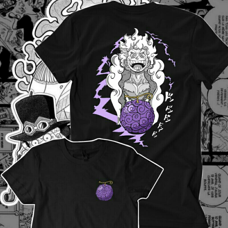 T-shirt - ONE PIECE GEAR5 kaos anime