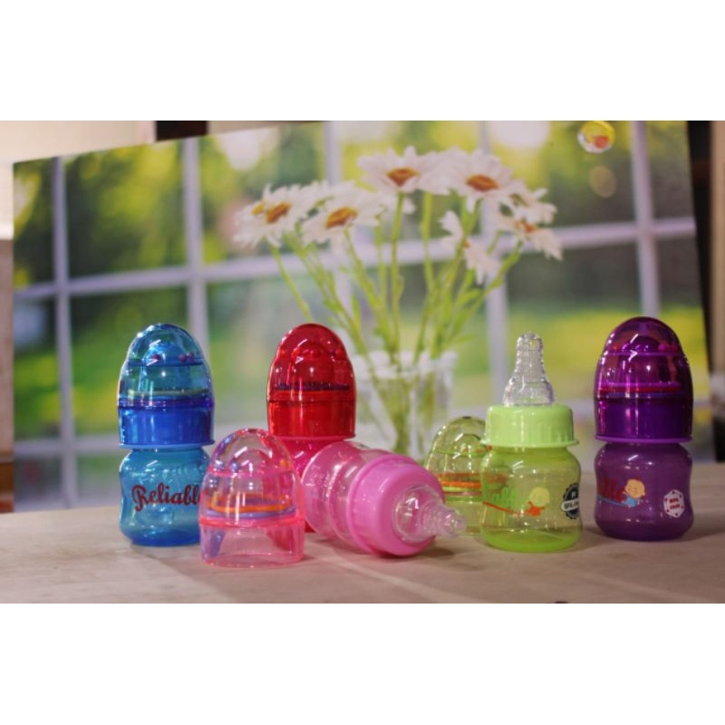 Dot Bayi Botol Minum Susu Anak Newborn Baru Lahir Bpa Free Ukuran Kecil Mini 60 ml Warna Lucu Reliab