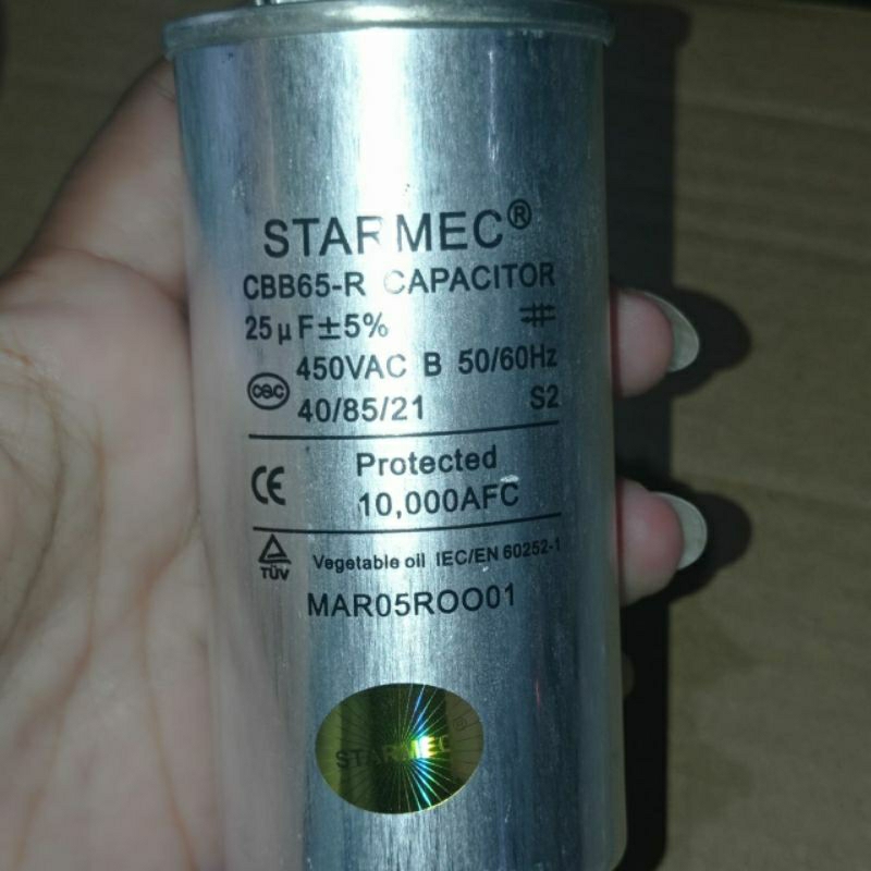 KAPASITOR/CAPACITOR AC 25UF/450V STARMEC