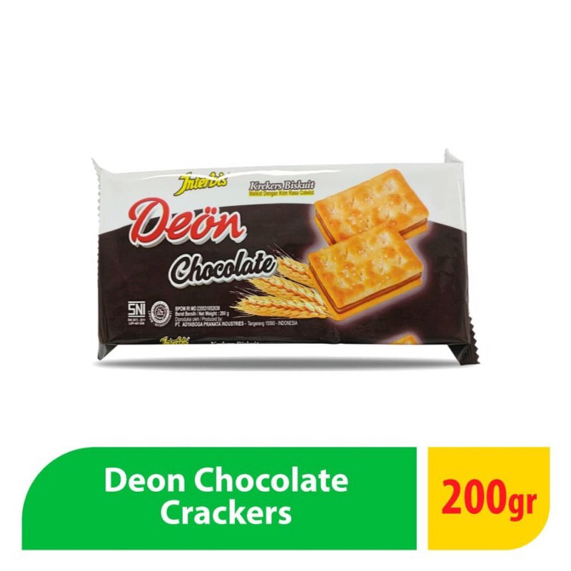 

Interbis Deon krekers rasa selai coklat dan kacang 200gr