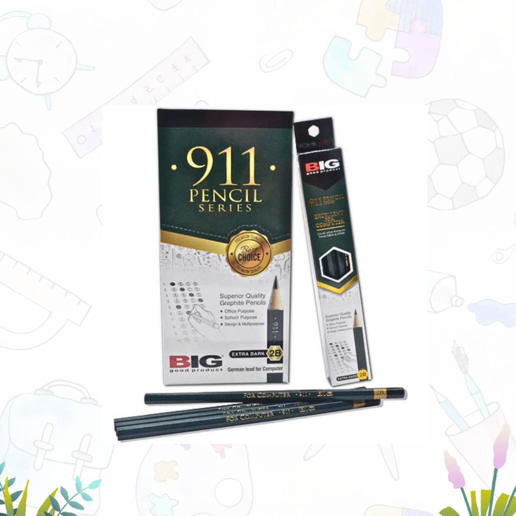 

PENSIL 2B BIG 911 HIJAU [ Pcs ]