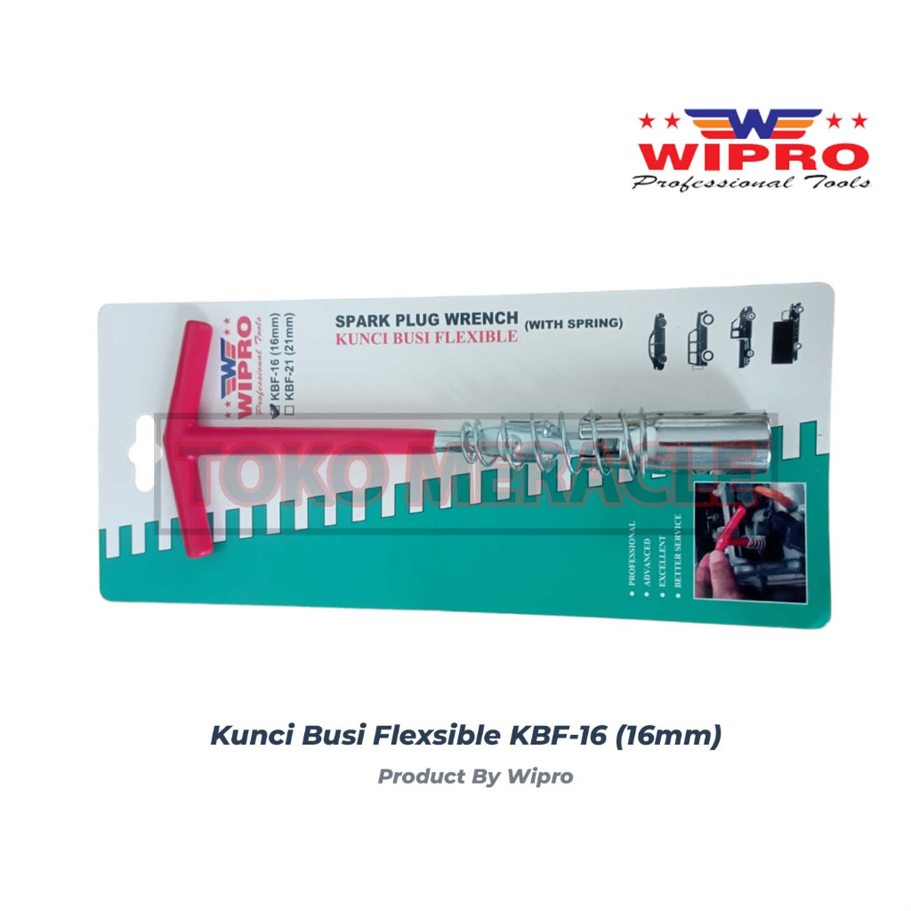 Wipro Kunci Busi Flexible KBF-16 - Wipro Spark Plug Wrench