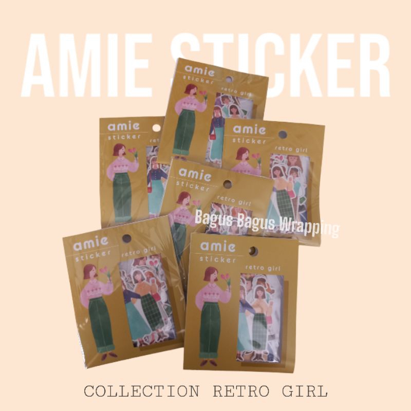 

RETRO GIRL AMIE STICKER JOURNAL AESTHETIC SCRAPBOOKS