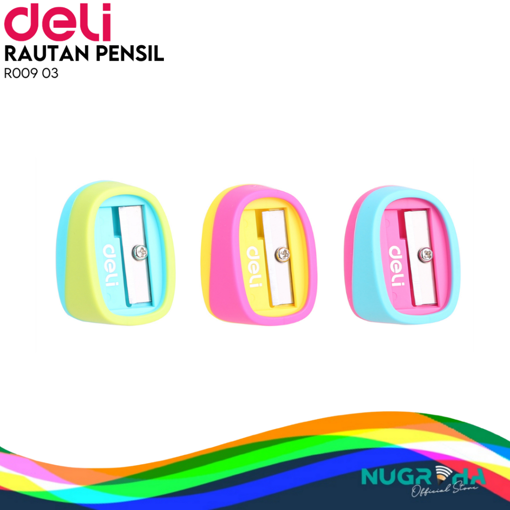 

Deli Sharpener / Rautan Pensil Lucu Warna-Warni R00903