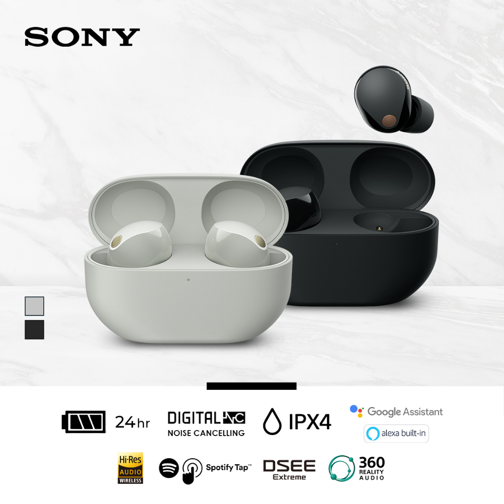 Sony WF-1000XM5 Truly Wireless Handsfree Noise Cancelling up to 24h For Android &amp; IOS