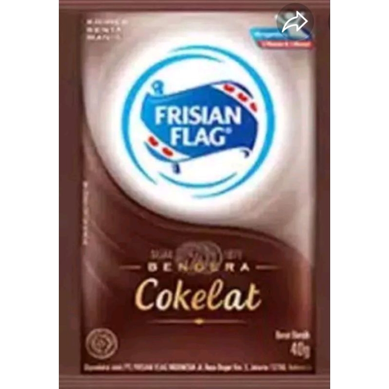 

Susu kental manis Frisian Flag coklat isi 6 Saxhet