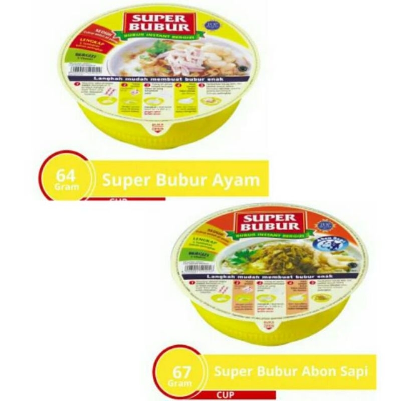 

Super bubur cup 67g