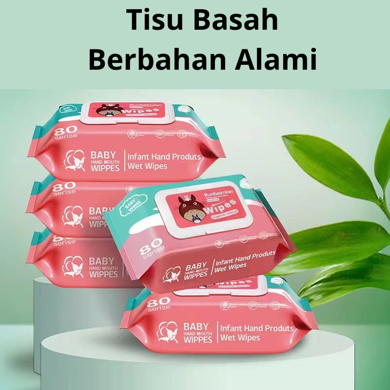 KP122 - TISU BASAH BAYI ISI 80 LEMBAR TISSUE BASAH BABY MURAH BABY WIPES WET TISSUE BABY-3