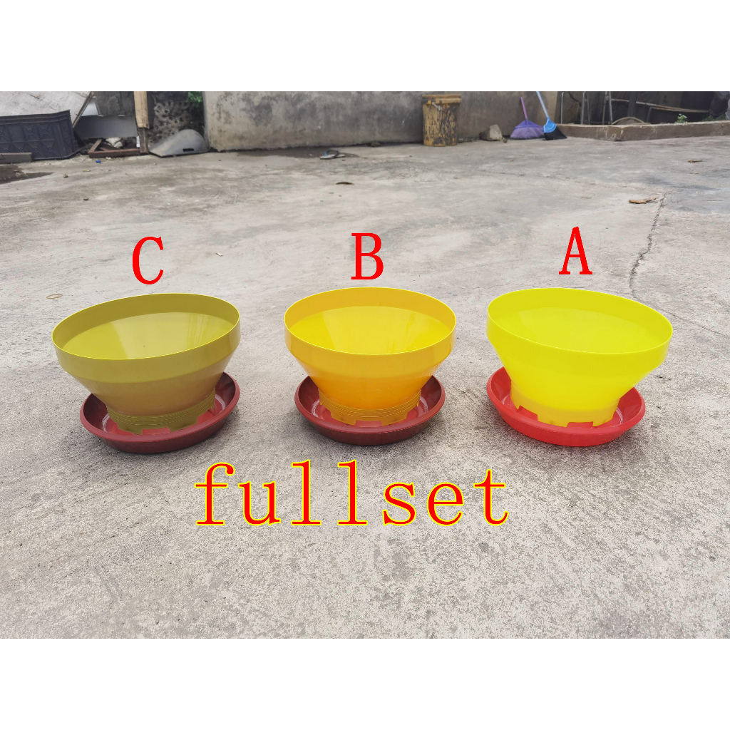 baby chick fullset tempat pakan feeder ternak ayam unggas